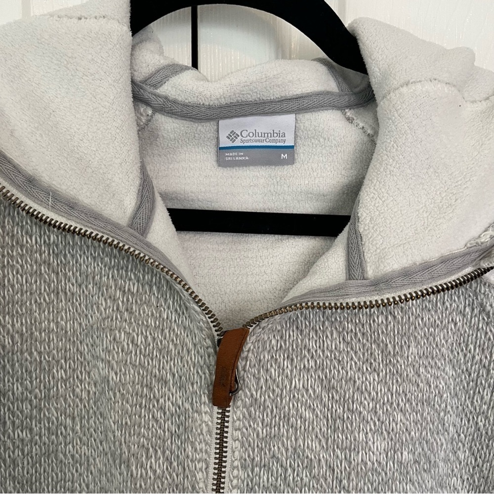 Women’s Columbia Grey Knit Jacket Size M - Picture 2 of 9